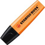 Surligneur boss original rechargeable pointe biseautée 2-5 mm - orange stabilo