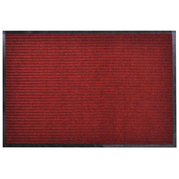 vidaXL Tapis d'entrée rouge 90 x 120 cm PVC