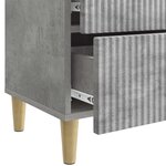 vidaXL Cabinet de chevet avec tiroir Gris béton 43 x 34 5 x 48 cm