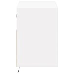 vidaXL Meuble TV mural avec lumières LED blanc 80x31x45 cm