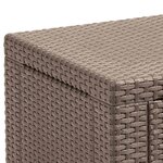 Keter Pouf de rangement Cube avec coussin Graphite