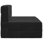 vidaXL Canapé-lit pliable Noir 70 x 80 x 60 cm Tissu