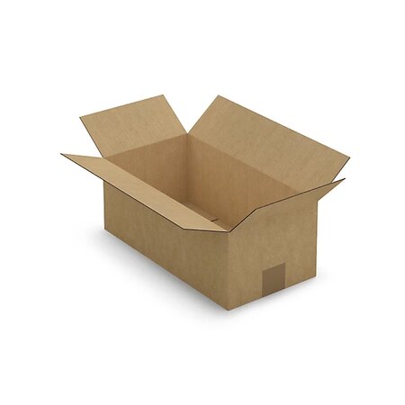 Caisse carton brune simple cannelure raja 37x19x14 cm (lot de 20)