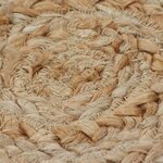 vidaXL Tapis Design tressé Jute 240 cm Rond
