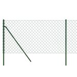 vidaXL Clôture en mailles de chaîne vert 1 1x25 m