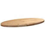 vidaXL Dessus de table 120x60x4 cm bois de chêne massif ovale