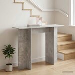 vidaXL Table console Gris béton 100 x 30 x 75 cm Bois d'ingénierie