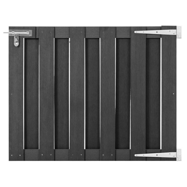 vidaXL Portillon WPC 100x80 cm Gris