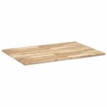 vidaXL Dessus de bureau non traité 80x70x2 cm bois d'acacia massif