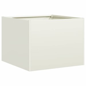 vidaXL Jardinière blanc 40x40x30 cm acier