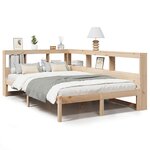 vidaXL Lit bibliothèque sans matelas 120x190 cm bois de pin massif