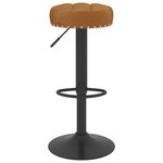 Vidaxl tabourets de bar 2 pcs marron velours