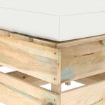 vidaXL Salon de jardin 5 Pièces avec coussins vert bois imprégné