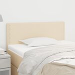 vidaXL Tête de lit Crème 80x5x78/88 cm Tissu
