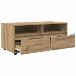 vidaXL Meuble TV Chêne artisanal 100 x 48 x 43 cm Bois d'ingénierie