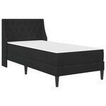 vidaXL Cadre de lit avec matelas avec matelas Noir 80 x 200 cm Velours