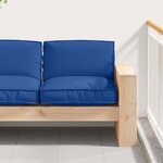 vidaXL Coussin pour assise de palette Bleu royal 80 x 80 x 12 cm