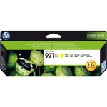Cartouche jet d'encre originale n°971xl 83 ml grande capacité jaune hp