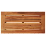 vidaXL Table d'appoint de jardin dessus en bois noir 58x27 5x55 cm