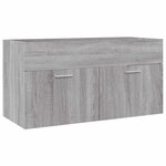 vidaXL Ensemble de meubles de salle de bain 2 Pièces Sonoma gris