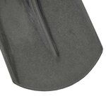 vidaXL Tête de pelle Argent 33 x 21 cm Acier enduit de poudre