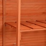 vidaXL Abri de stockage de jardin 120x50x91 cm Bois