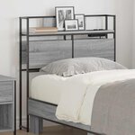 vidaXL Tête de lit de rangement Sonoma gris 100 cm Bois d'ingénierie