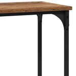 vidaXL Table console Bois ancien 75 x 30.5 x 75 cm Bois d'ingénierie