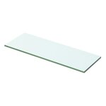 vidaXL Panneaux d'étagère 2 Pièces Verre Transparent 50 x 12 cm
