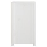vidaXL Armoire latérale Blanc 100x40x72 cm Bois de pin massif