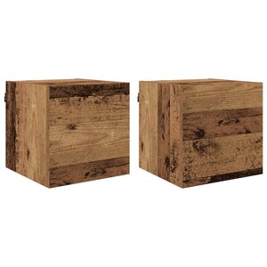 vidaXL Meuble TV Bois ancien 30 5 x 30 x 30 cm Bois d'ingénierie