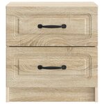 vidaXL Cabinet de chevet 2 Pièces Chêne Sonoma 43 x 34 5 x 44 5 cm