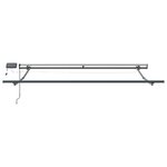 vidaXL Auvent Rétractable Rouge et blanc 300 x 250 cm tissu