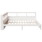 vidaXL Lit bibliothèque sans matelas 160x200 cm bois massif de pin