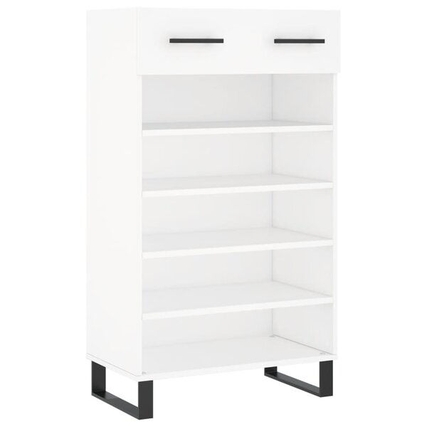 vidaXL Armoire à chaussures blanc 60x35x105 cm bois d'ingénierie
