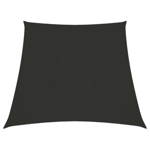 vidaXL Voile de parasol Tissu Oxford trapèze 2/4x3 m Anthracite