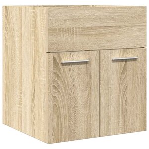 vidaXL Armoire lavabo de salle de bain chêne sonoma 41x38 5x46 cm