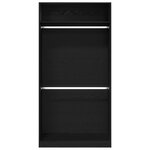 vidaXL Armoire Chêne noir 100 x 50 x 200 cm Bois d'ingénierie