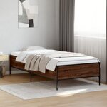 vidaXL Cadre de lit sans matelas chêne marron 90x190 cm