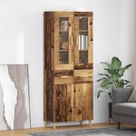 vidaXL Haut Armoire Bois Ancien 69 5 x 34 x 180 cm Bois d'ingénierie