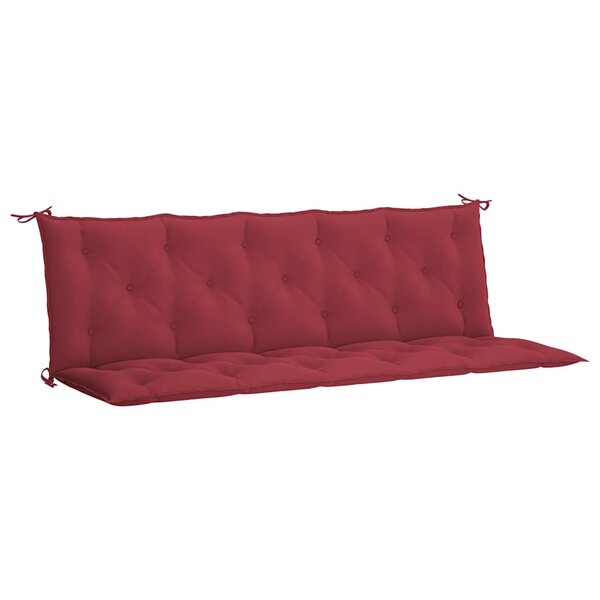 vidaXL Coussin de banc de jardin rouge bordeaux tissu oxford