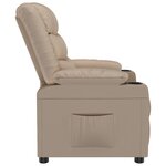 vidaXL Fauteuil inclinable Cappuccino Similicuir