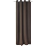 vidaXL Rideau occultant avec œillets métalliques 270 x 245 cm Marron