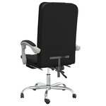 vidaXL Fauteuil inclinable de bureau Noir Similicuir