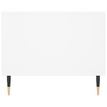 vidaXL Table basse blanc 90x50x40 cm bois d'ingénierie