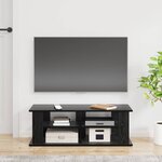 vidaXL Support de télévision Chêne noir 96 x 35 x 33 5 cm