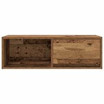 vidaXL Meuble TV vieux bois 80x31x25 5 cm bois d'ingénierie