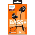 Philips shb4305bk/00 ecouteurs bluetooth sans fil intra-auriculaires pure bass - noir