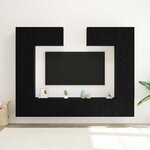 vidaXL Ensemble meuble TV 6 Pièces Chêne noir 100 x 30 x 30 cm