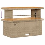 vidaXL Ensemble de canapé de jardin 13 Pièces Beige polyrotin